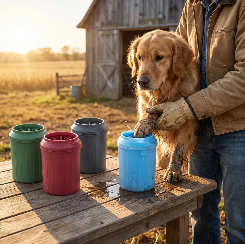 Paw Cleaning Kit - Soft Portable Brush Cup