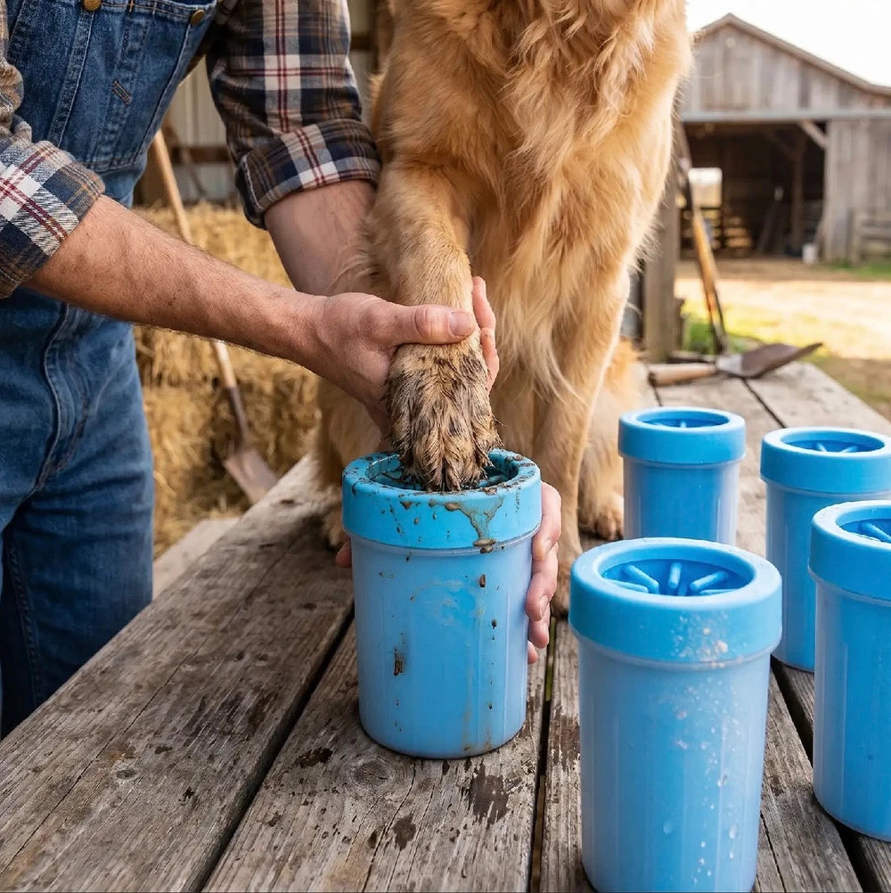 Paw Cleaning Kit - Soft Portable Brush Cup