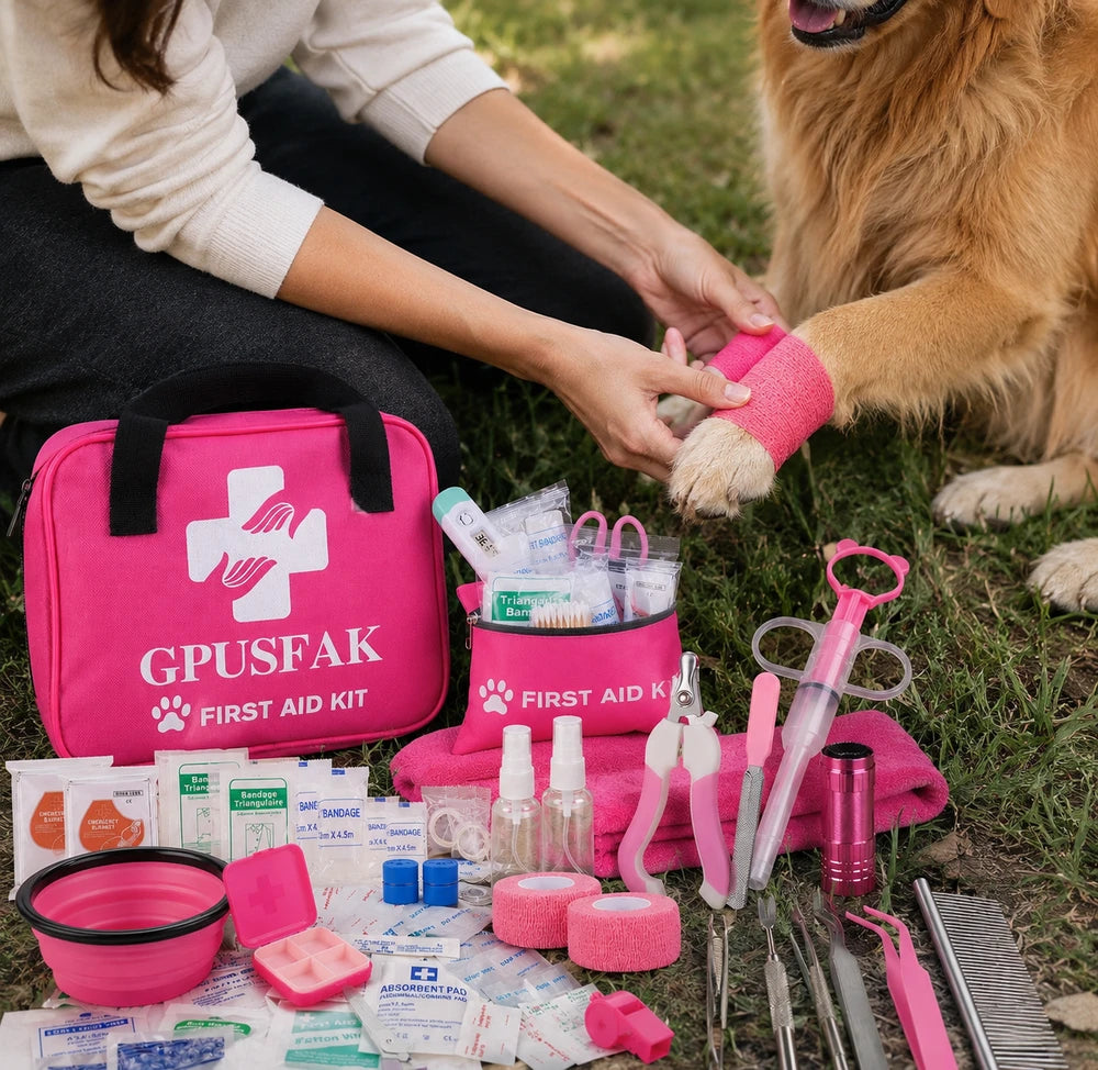 TrailGuard™ Emergency Dog Safety Kit — Built For Camping, Hiking & Unexpected Emergencies - 136pcs Pet Emergency Kit